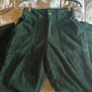 Pact organic cotton corduroy pants, straight leg.